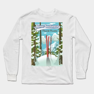 Mount Southington ski poster Long Sleeve T-Shirt